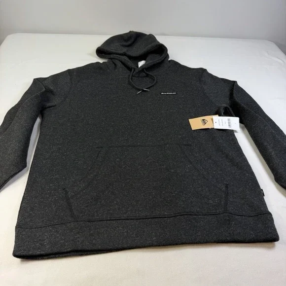 Quiksilver Keller Pullover Hoody Classic Black Heather Size L New Surfer Beach - Picture 4 of 12